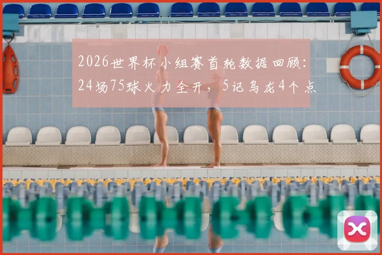 2026世界杯小组赛首轮数据回顾:24场75球火力全开,5记乌龙4个点球详情解析与历届对比